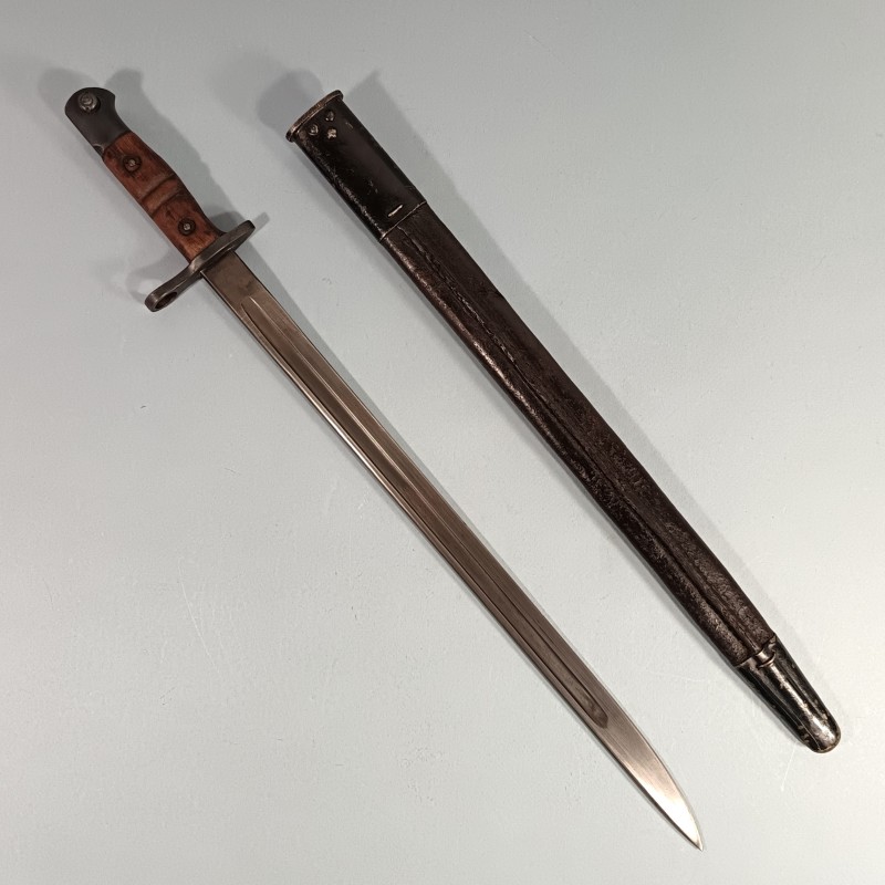 BAIONNETTE US REMINGTON MODELE 1913 DATEE 1916 POUR FUSIL ENFIELD P-1914 OU P14 OU N°3 MKI GUERRE 1914 1918 US BAYONET WW1